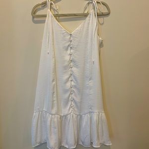 Naked Zebra White Button Dress